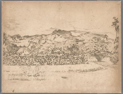 منظر لبركان دي كلويت ، جامبار بواسطة Willem Arnoldus Witsen