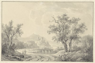 المناظر الطبيعية مع الخراب في المسافة بواسطة فيليم دي كليرك