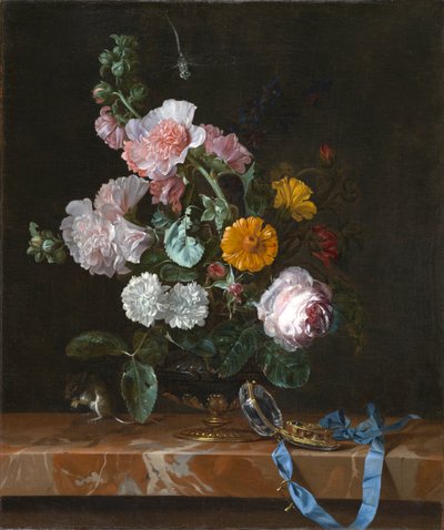 Vanitas Flower Still Life ، حوالي 1656-1657 (زيت على قماش) بواسطة ويليم فان ألست
