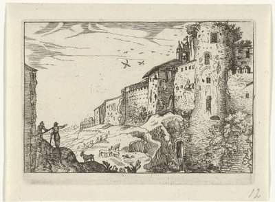 المناظر الطبيعية مع الآثار الرومانية الآثار الرومانية (السلسلة 2) (عنوان السلسلة) بواسطة ويليم فان نيولانت (الثاني)