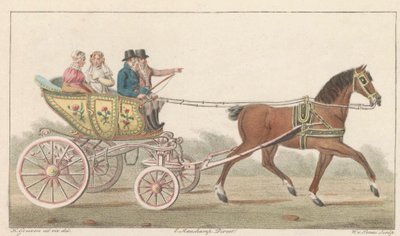 سيارة لعبة زان ، 1824 A Noord-Hollandsch Speelwagentje aan de Zaan / Voiture de plaisance ، dite Speelwagentje au Zaan (العنوان على الكائن) بواسطة إيفرت ماسكامب
