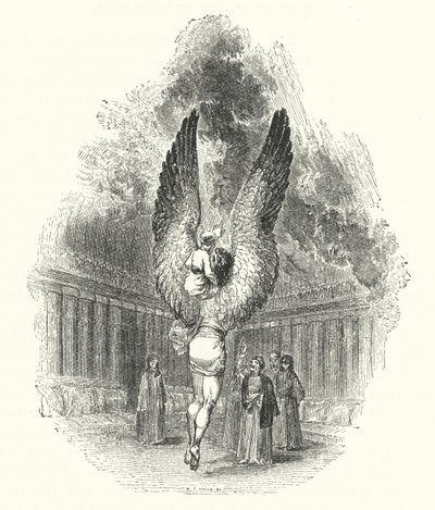 حسن على أكتاف عفريت دهنش (نقش). بواسطة وليام (بعد) هارفي