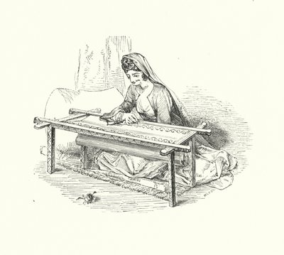 سيدة تطريز (نقش) بواسطة وليام (بعد) هارفي