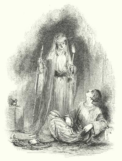 زيارة ابنة بهرام للأسعد (نقش) بواسطة وليام (بعد) هارفي