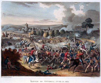 آرثر ويليسلي (1769-1852) اللورد ويلينجتون يدخل سالامانكا ، نقش بواسطة جي سي ستادلر ، نُشر عام 1818 (مائي) بواسطة وليام (بعد) هيث
