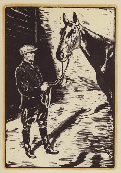 رسم توضيحي لمذكرات رجل صيد الثعالب من تأليف سيغفريد ساسون (نقش خشبي) بواسطة وليام (بعد) نيكولسون