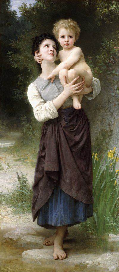 الأخ والأخت ، 1887 بواسطة وليام أدولف بوغيرو