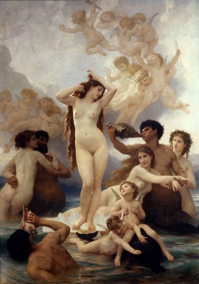 ولادة فينوس بواسطة William Adolphe Bouguereau