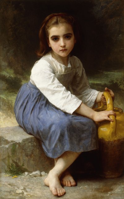 فتاة صغيرة مع إبريق. فتاة صغيرة مع إبريق 1885 بواسطة وليام أدولف بوغيرو