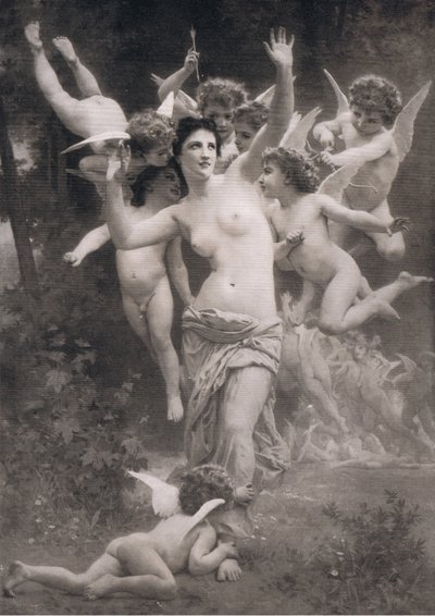 عش كيوبيد ، من Bibbys السنوي ، 1916-1917 بواسطة وليام أدولف بعد Bouguereau