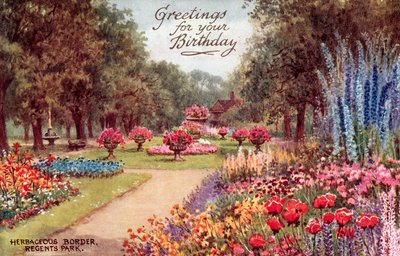 الحدود العشبية ، ريجنتس بارك بواسطة وليام أفليك كاروثرز