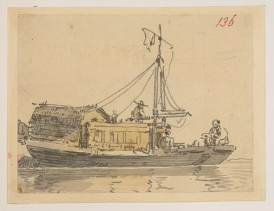 136- خردة ، من ألبوم يحتوي على 372 رسماً للمناظر الطبيعية ، والسواحل ، والأزياء ، والحياة اليومية ، صنعت أثناء سفارة اللورد ماكارتني إلى إمبراطور الصين ، بين عامي 1792 و 1794 (قلم رصاص وألوان مائية على ورق) بواسطة وليام الكسندر