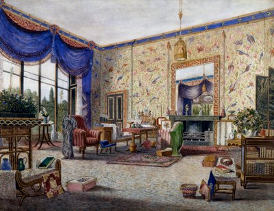 غرفة الرسم في ميدلتون بارك ، بقلم ويليام ألفريد ديلاموت (1775-1863) بواسطة وليام الفريد ديلاموت