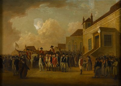 فريدريك أوغسطس ، دوق يورك ، يراجع القوات في فلاندرز ، 1794 حوالي عام بواسطة وليام أندرسون