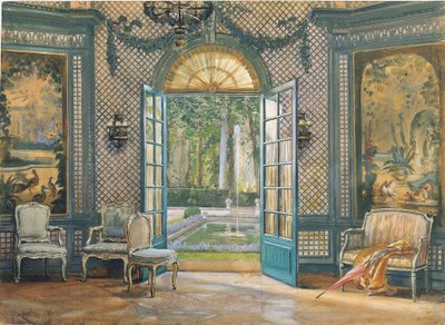 غرفة الموسيقى &39;Villa Trianon&39; ، حوالي عام 1920 (بدون ورق على ورق) بواسطة وليام بي رانكين