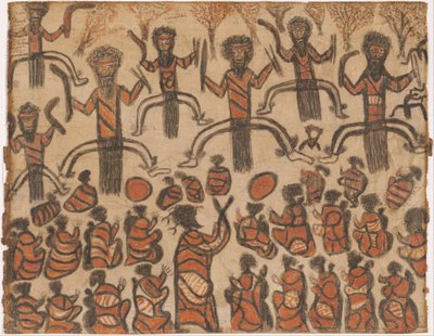 شعب Wurundjeri - Corroboree بواسطة وليام باراك