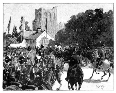وصول الملكة فيكتوريا إلى كيلسو ، اسكتلندا ، 1887. بواسطة صوف ويليام بارنز