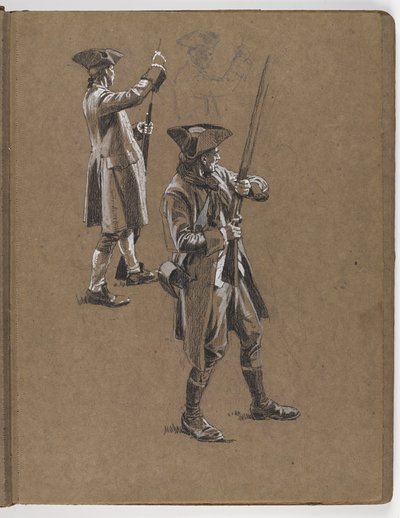 دراسة عن الرسم الزيتي بقلم ويليام بارنز وولين ، معركة ليكسينغتون 1775؟ بواسطة صوف ويليام بارنز