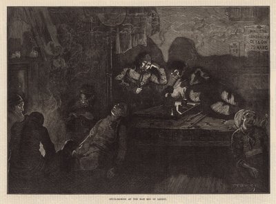 Opium smoking at the East End of London (engraving) بواسطة وليام بازيت موراي