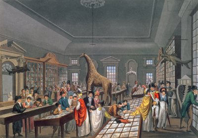 داخل القاعة المصرية ، بيكاديللي ، محفوراً بالفنان ، 1815-25 (أكواتينت) بواسطة وليام بنيامين سارسفيلد تايلور