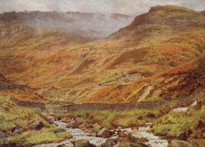 Upper Tor Rocks من Grindsbrook ، بالقرب من Edale بواسطة وليام بيسكومب جاردنر