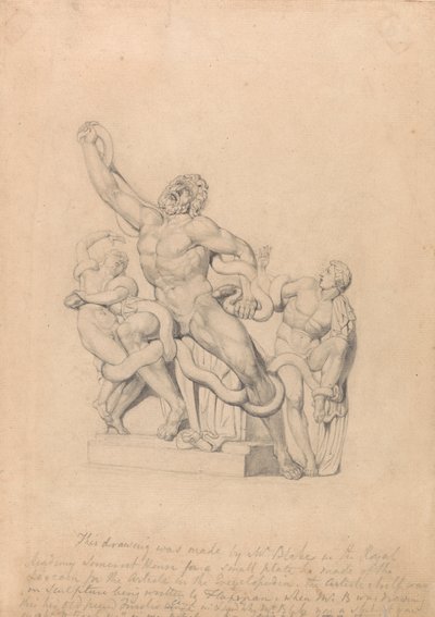 نسخة من Laocoön ، لـ Cyclopædia لريس بواسطة وليام بليك
