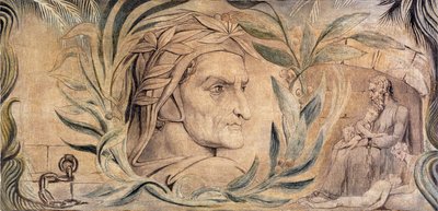 دانتي أليغيري ، c.1800-03 (قلم وحبر مع تمبرا على قماش) بواسطة وليام بليك