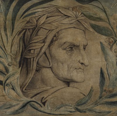 دانتي أليغيري ، c.1800-03 (قلم وحبر مع تمبرا على قماش) بواسطة وليام بليك