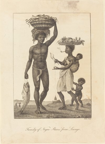 عائلة العبيد من لونجو 1793. بواسطة وليام بليك