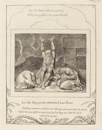 يأس أيوب 1825. بواسطة وليام بليك