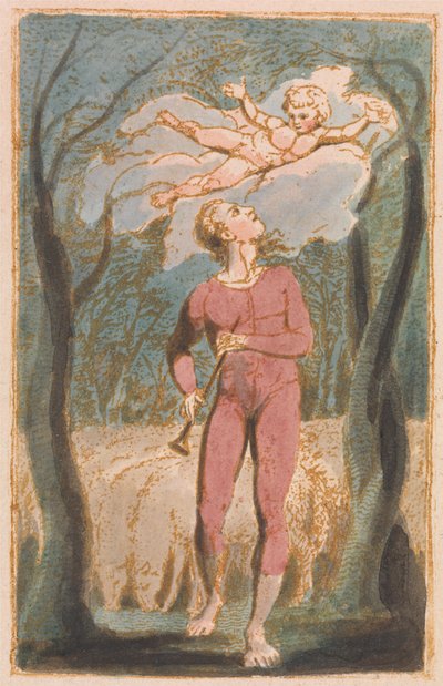 Songs of Innocence، Plate 1، Frontispiece (بنتلي 2) بواسطة وليام بليك
