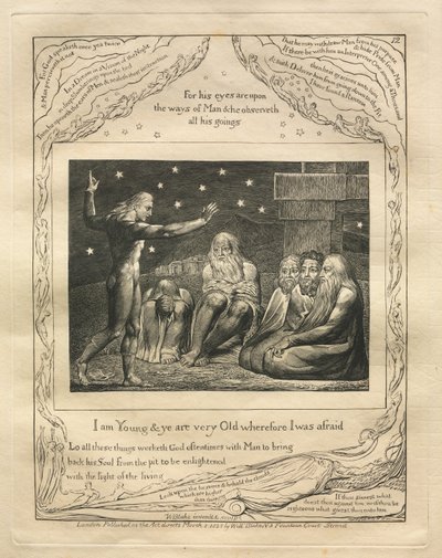 كتاب العمل: رر. 12 ، أنا شاب وأنت كبير في السن ، لذلك كنت خائفة ، 1825. بواسطة وليام بليك