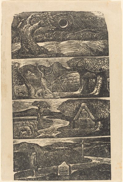 رعوية فيرجيل 1821. بواسطة وليام بليك