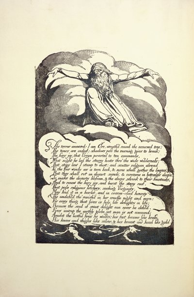 الرد على الإرهاب ، منتصف 1790s بواسطة وليام بليك