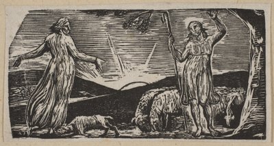 يتذكر ثينوت مع Colinet ، من رعاة ثورنتون من فيرجيل ، 1821. بواسطة وليام بليك