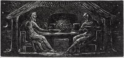 ثينوت وكولينيت سوب توثر ، توضيح من دكتور ثورنتون "The Pastorals of Virgil" بواسطة وليام بليك