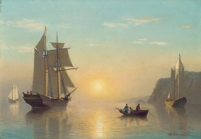 هدوء الغروب في خليج فوندي ، c.1860 بواسطة وليام برادفورد