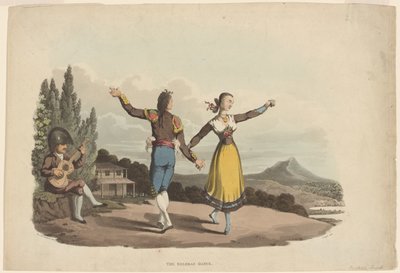 رقصة بوليراس ، نقشها جون هيفيسايد كلارك ، 1810-1919 بواسطة وليام برادفورد