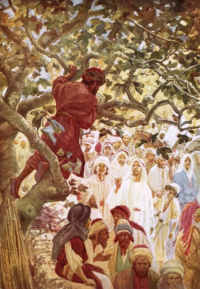 Jesus summoning Zacchaeus the publican to entertain him at his house بواسطة ويليام براسي هول