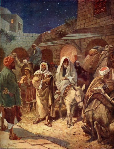 تدخل مريم ويوسف بيت لحم - الكتاب المقدس بواسطة ويليام براسي هول