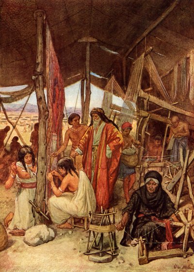 موسى يتفقد المسكن - الكتاب المقدس بواسطة ويليام براسي هول