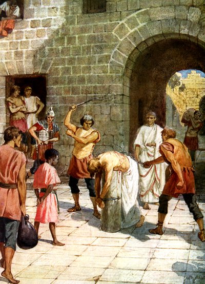 يأمر بيلاطس أن يُجلد يسوع - الكتاب المقدس بواسطة ويليام براسي هول