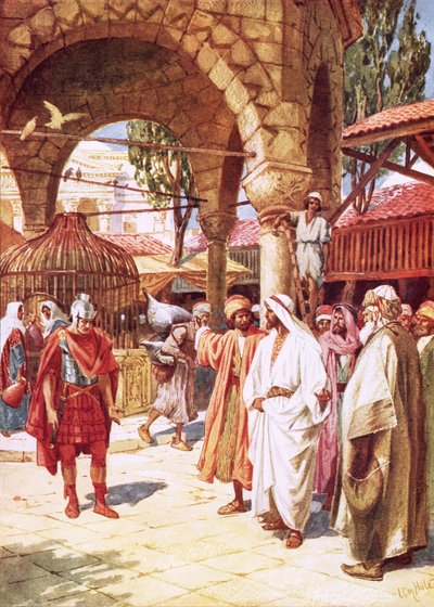قائد المئة يتوسل يسوع نيابة عن عبده بواسطة ويليام براسي هول