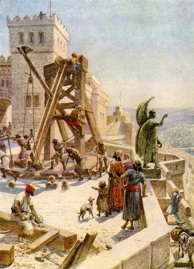 يعلق عزيا محركات الحرب على الجدران - الكتاب المقدس بواسطة ويليام براسي هول