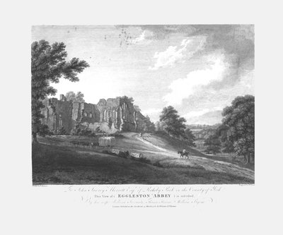 دير إغليستون ، c1782. بواسطة وليام بيرن