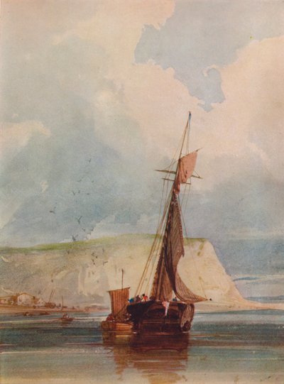قوارب الصيد في الرأس ، c1841 بواسطة وليام كالو
