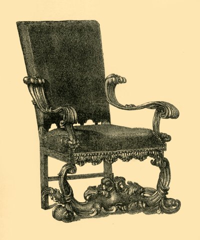 كرسي خشب الجوز ، c1685-1710 ، 1881. بواسطة وليام كاتلي