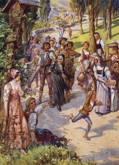 رسم توضيحي لـ Child of the Air بواسطة M H Spielmann (لون ليثو) بواسطة وليام تشارلز جون بيتشر