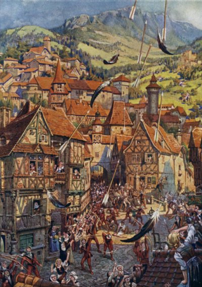 رسم توضيحي لـ Child of the Air بواسطة M H Spielmann (لون ليثو) بواسطة وليام تشارلز جون بيتشر