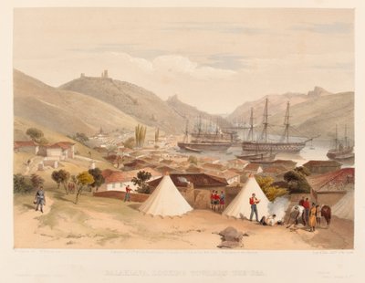 • بالاكلافا تتطلع نحو البحر ؟، 1855 بواسطة وليام كريميا سيمبسون